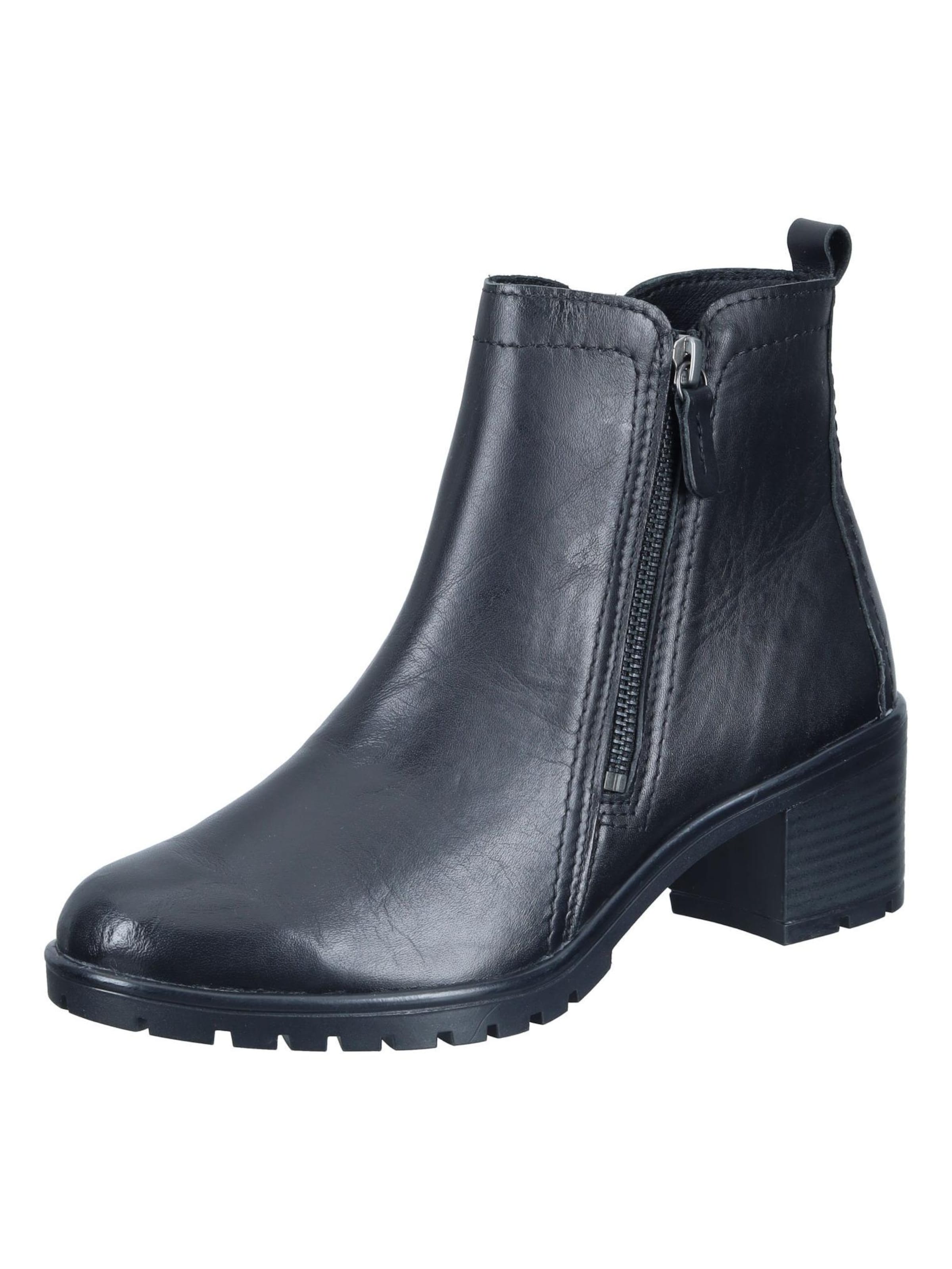 Comfortabel Ankle Boots 'Stiefeletten' in Black: front