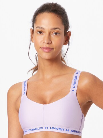 UNDER ARMOUR Bralette Sports Bra in Purple: front