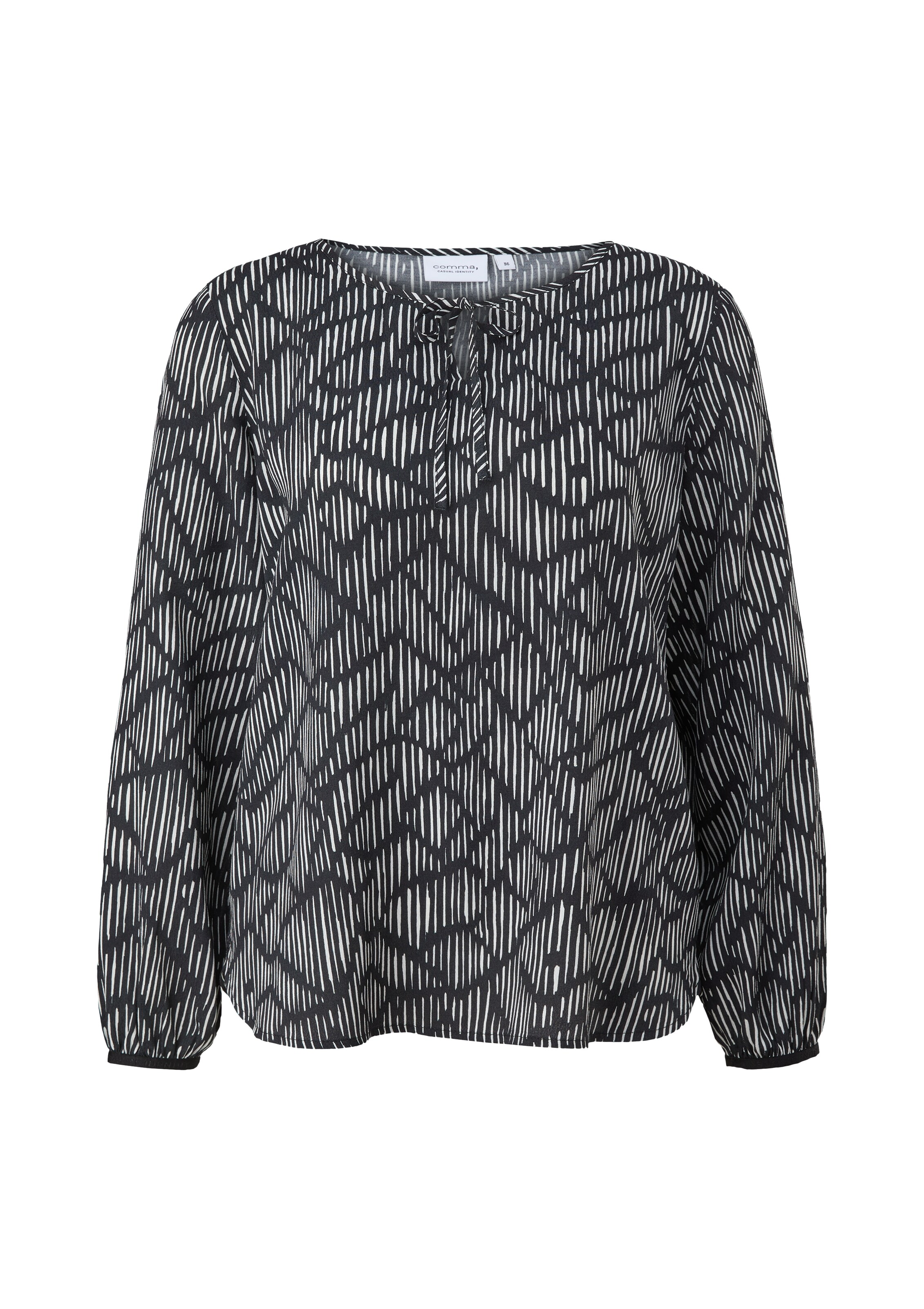 comma casual identity Blouse in Black: front