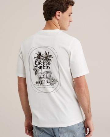 WE Fashion T-shirt i vit: framsida