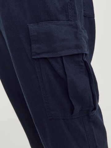 Jack & Jones Plus Wide leg Cargo trousers in Blue