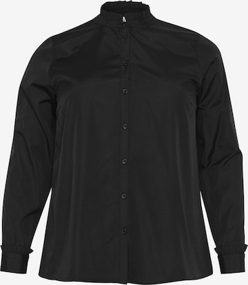 KAFFE CURVE Blouse 'Adi' in Black: front