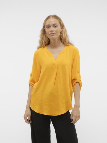 Chemisier VERO MODA en jaune : devant