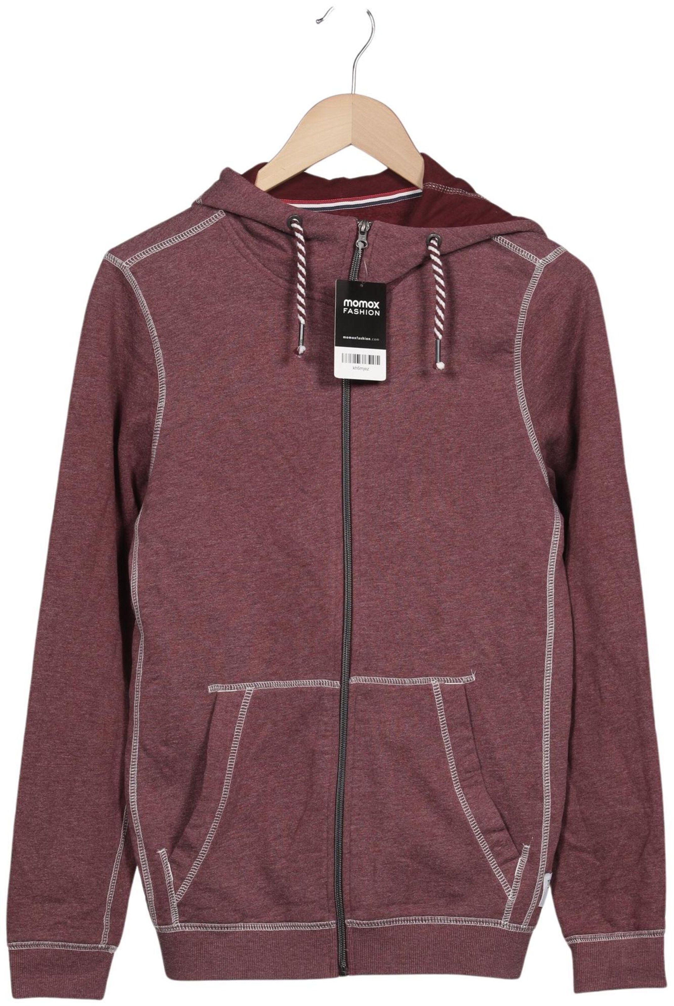 TOM TAILOR DENIM Kapuzenpullover S in Rot: Vorderseite