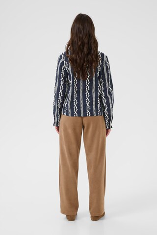 Chemisier 'Sabina' Cream en bleu