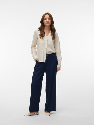 VERO MODA - Pierna ancha Pantalón plisado 'VMMymilo' en azul