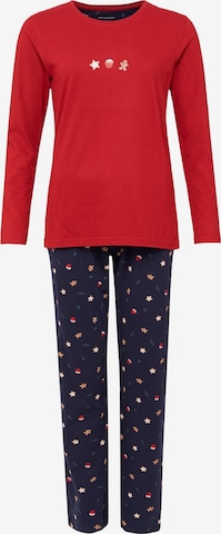 Happy Shorts Pyjama ' Xmas ' in Blau: predná strana
