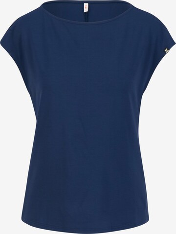 Blutsgeschwister Shirt 'Breezy Flowgirl' in Blue: front