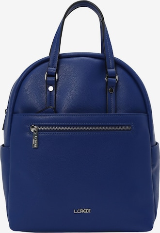 L.CREDI Backpack 'Filippa' in Blue: front