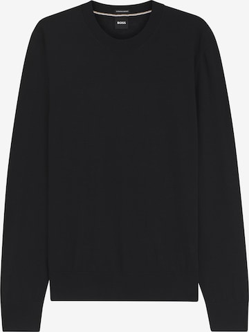 BOSS Pullover ' Leno ' in Schwarz: Vorderseite