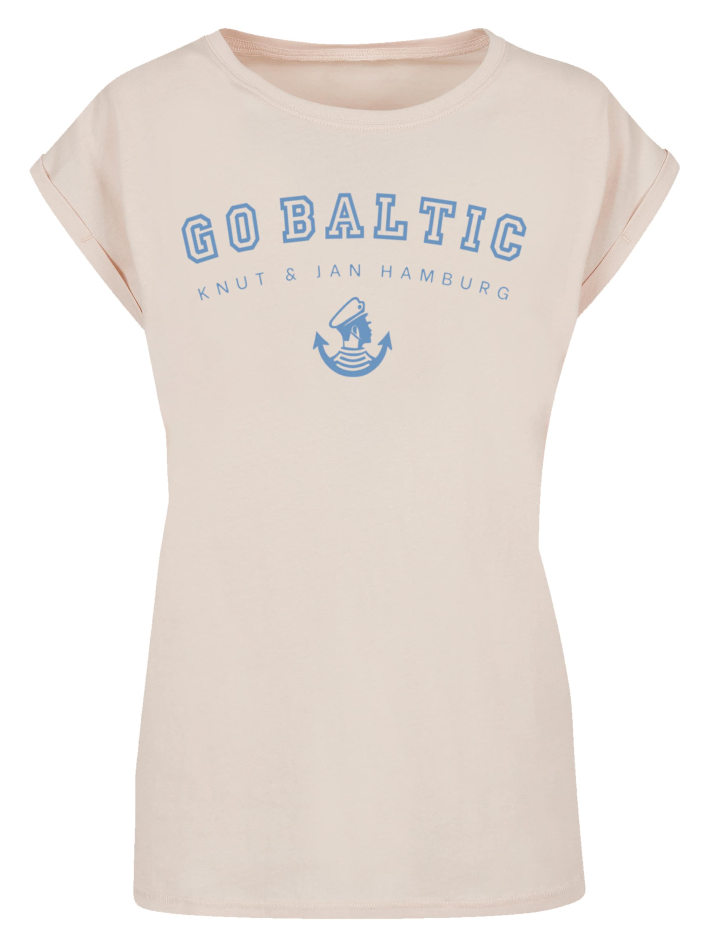 T-shirt F4NT4STIC en beige : devant