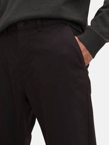 Coupe slim Pantalon chino TOM TAILOR en noir