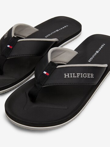 TOMMY HILFIGER T-Bar Sandals in Black