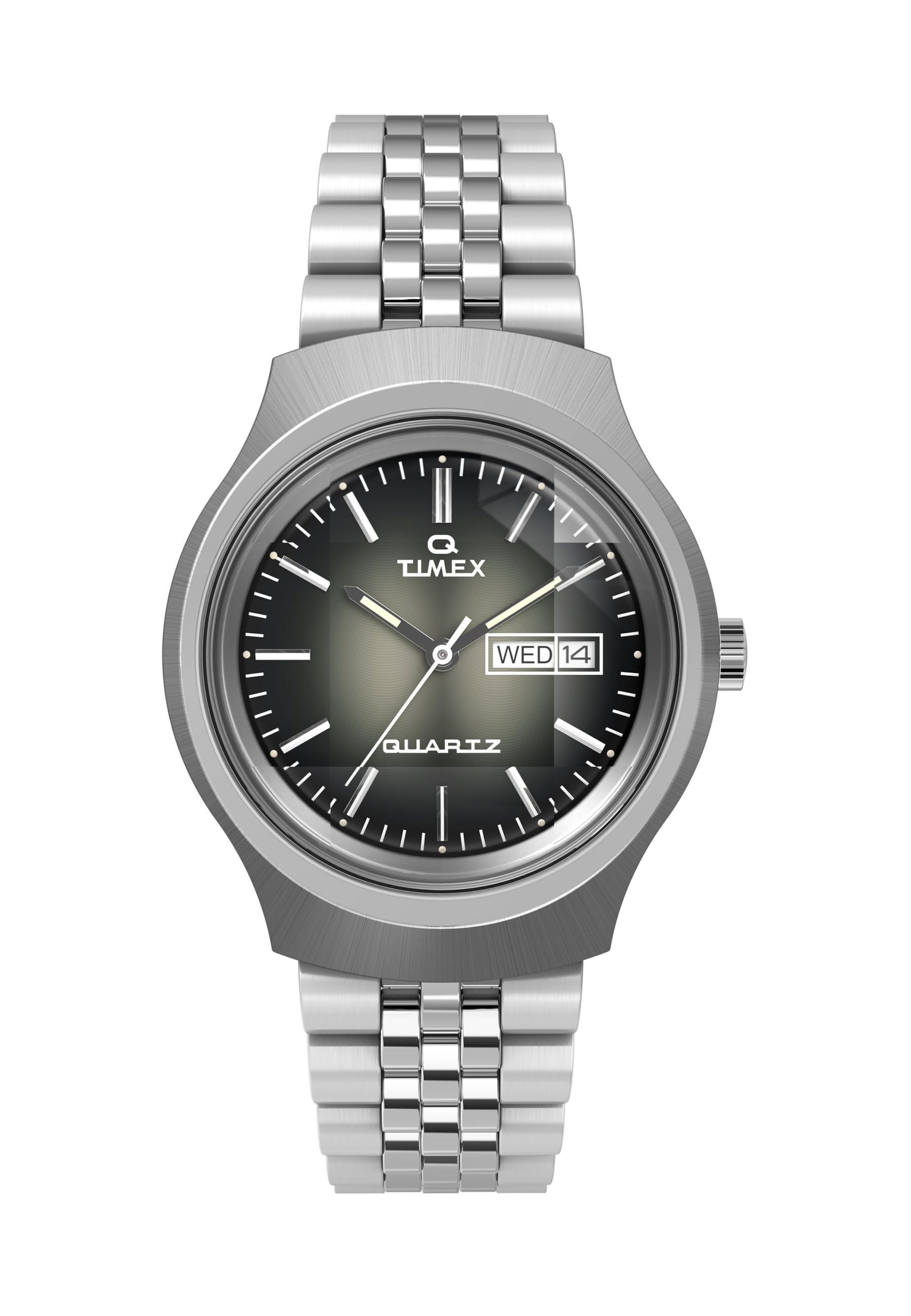 TIMEX Analoguhr 'Q Timex Reissue Dégradé' in Silber: Vorderseite