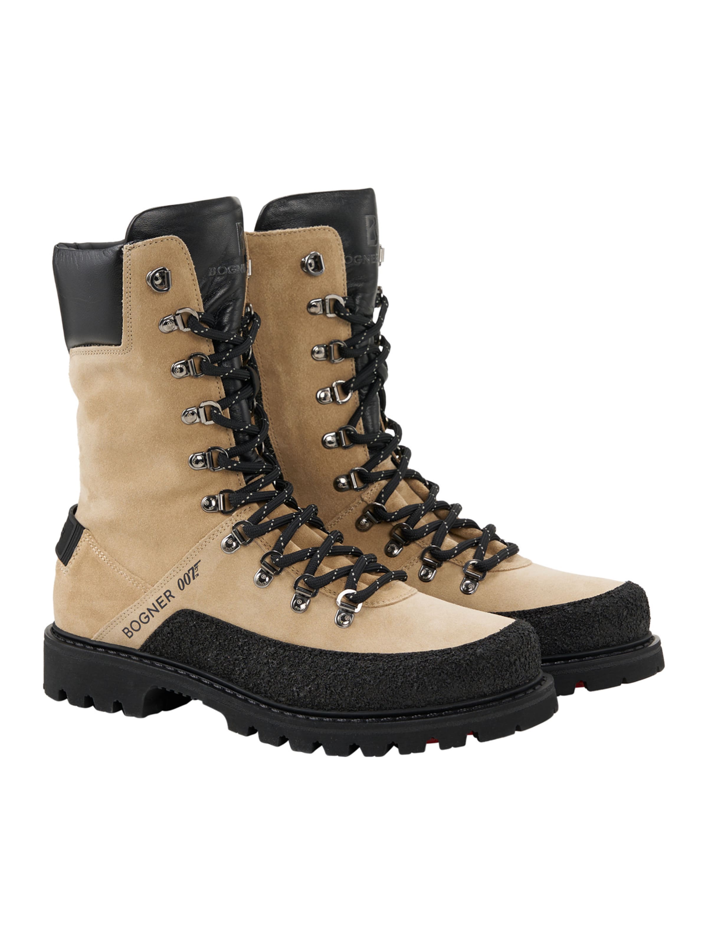 BOGNER Lace-up boot 'Helsinki 007' in Beige