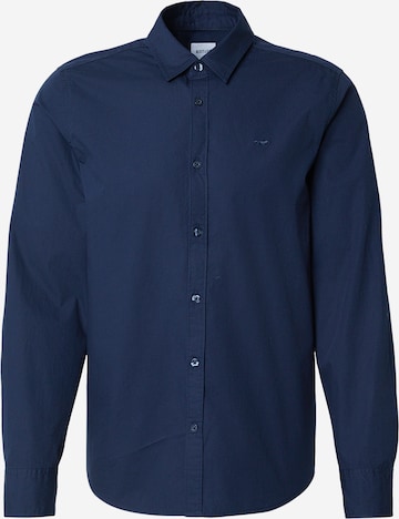 Chemise business 'Style Canton' MUSTANG en bleu : devant