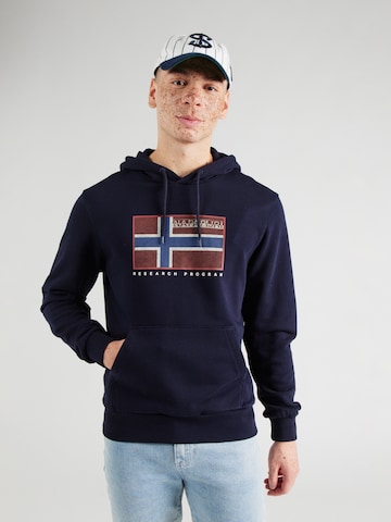 NAPAPIJRI Μπλούζα φούτερ 'BEMILES' σε μπλε: μπροστά