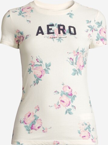 T-shirt AÉROPOSTALE en beige : devant