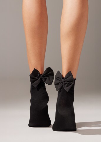 CALZEDONIA Socks in Black: front