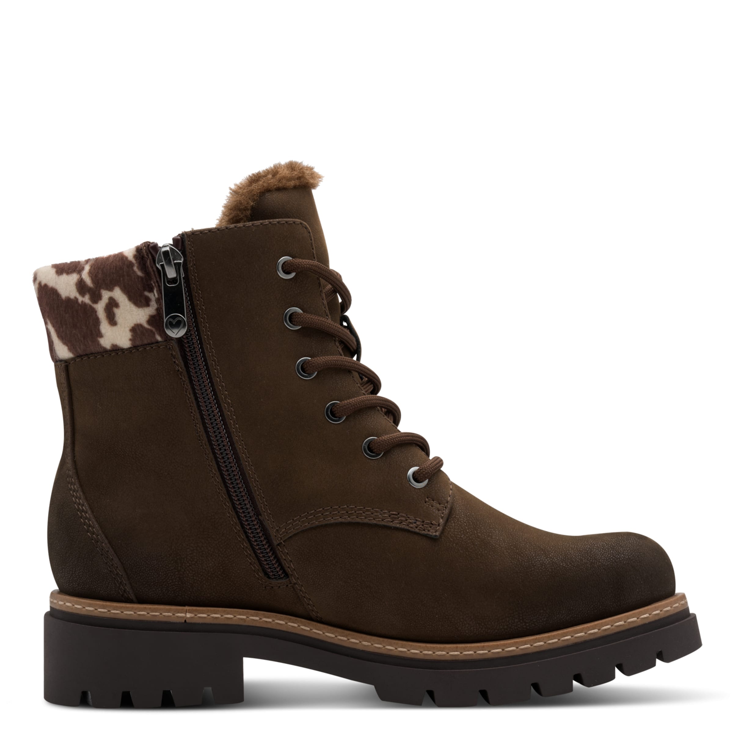 MARCO TOZZI Lace-Up Ankle Boots in Brown