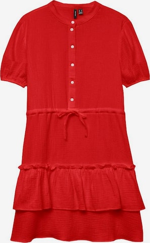 Robe-chemise 'VMNatti' VERO MODA en rouge : devant