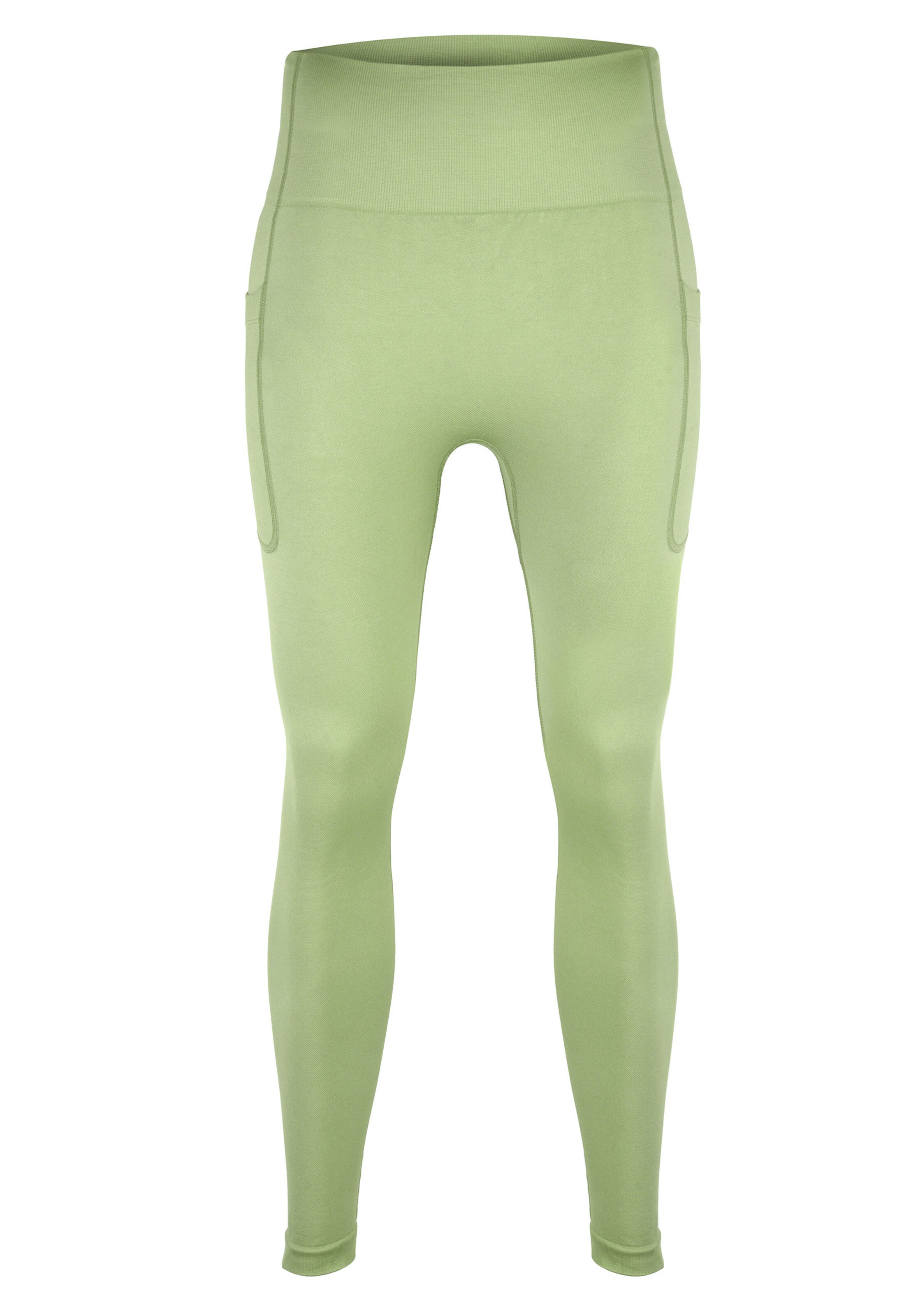 BeShaped Regular Sports trousers 'Lift Me Up' in Green: front