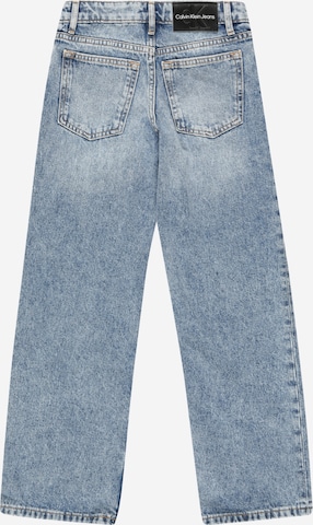 Calvin Klein Jeans Szeroka nogawka Jeansy w kolorze niebieski