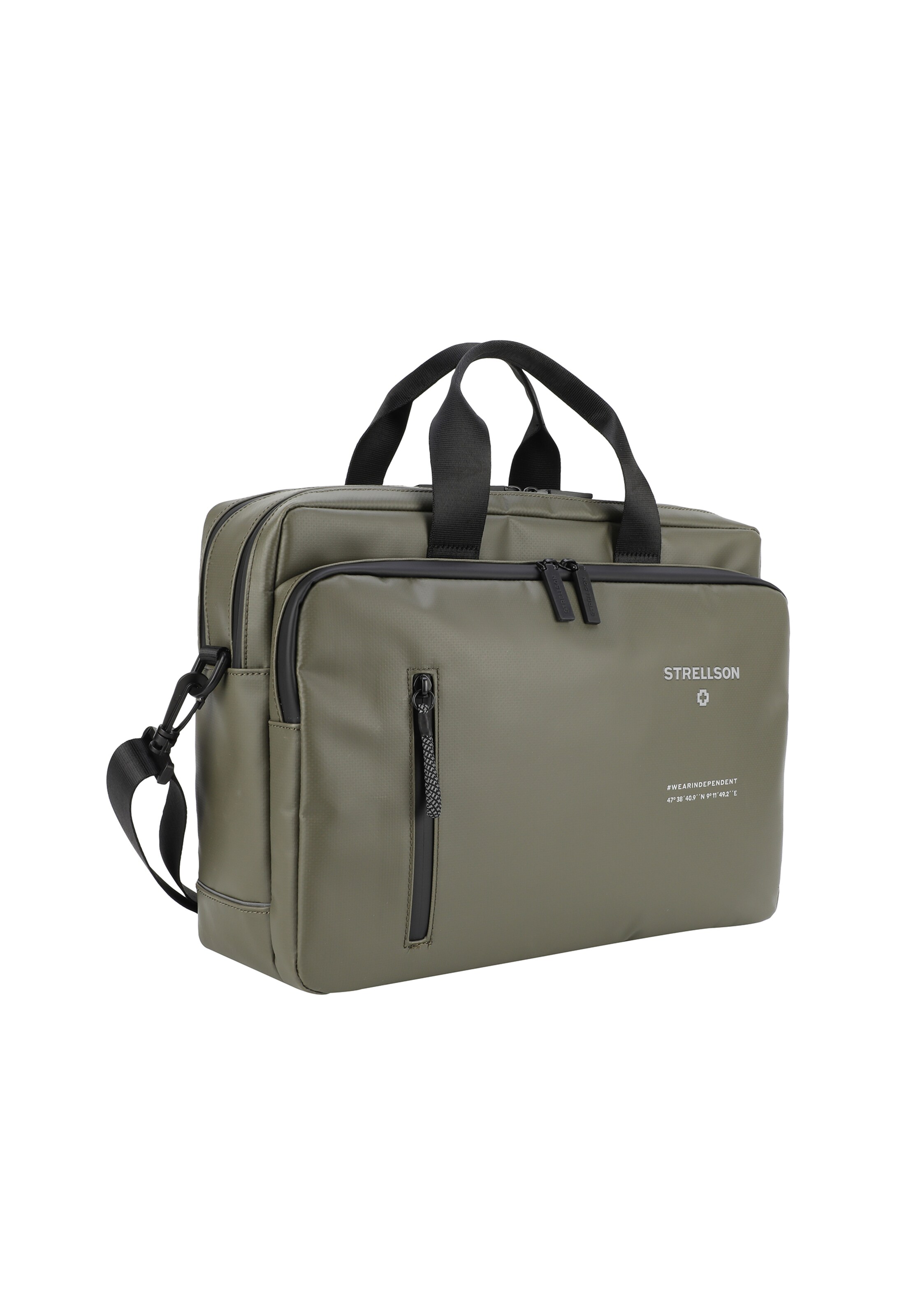 STRELLSON Document Bag 'Stockwell 2.0 Charles' in Green