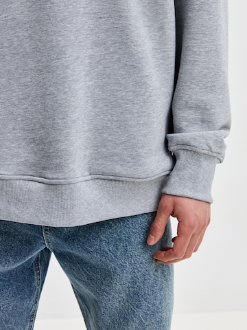 Sweat-shirt 'Country Cat' Cat e Lolette en gris