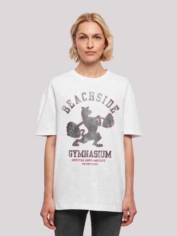 T-shirt 'Beachside Gymnasium' F4NT4STIC en blanc : devant