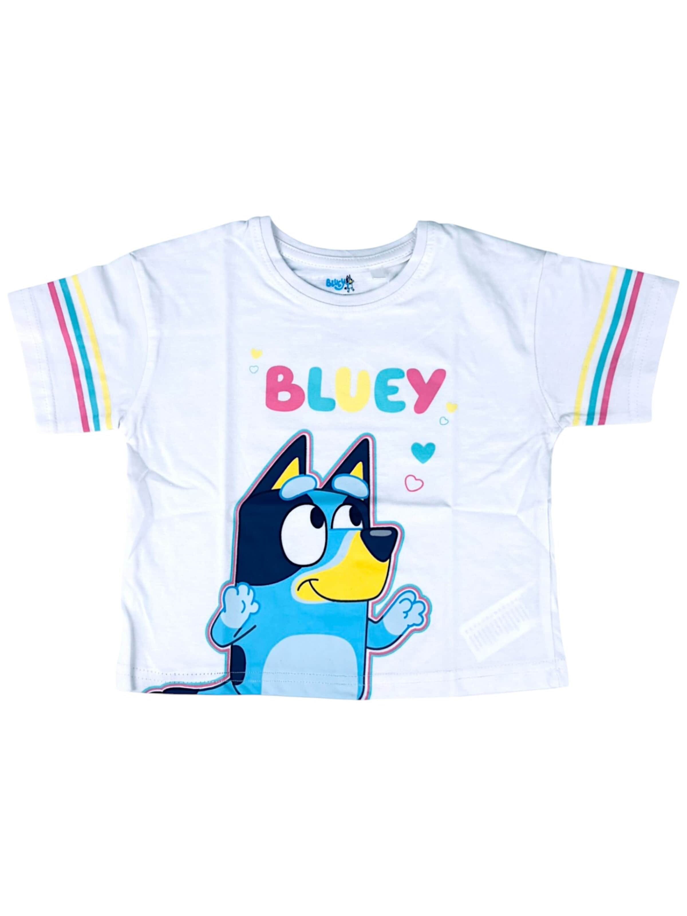 Bluey Shirt 'Bluey Crop Top' in White: front