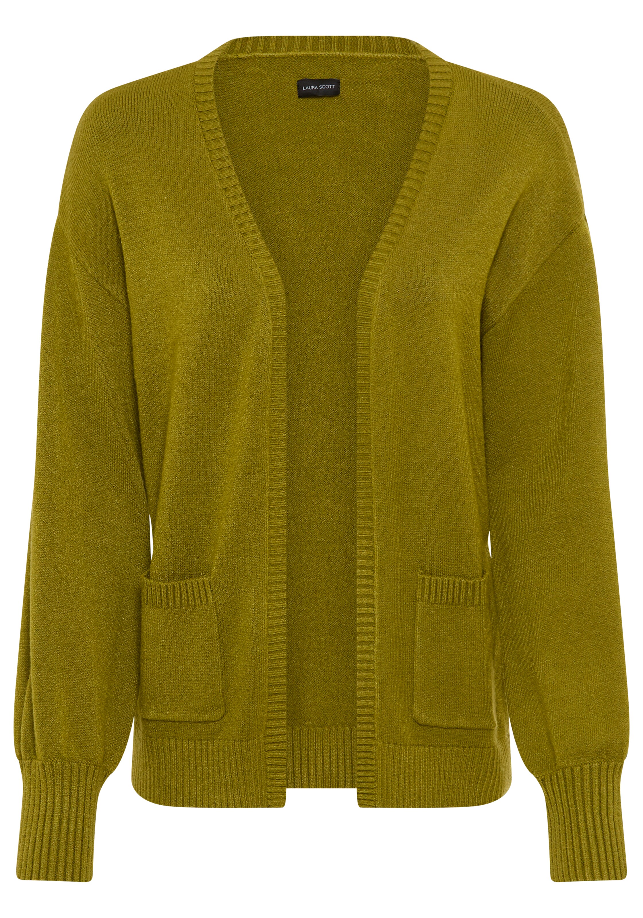 LAURA SCOTT Strickjacke in Grün: Vorderseite