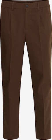 Casual Friday - Regular Calças chino 'Marc' em castanho: frente