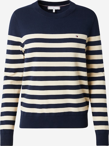 Pull-over TOMMY HILFIGER en blanc : devant