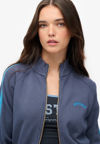 Superdry Trainingsjack in Blauw