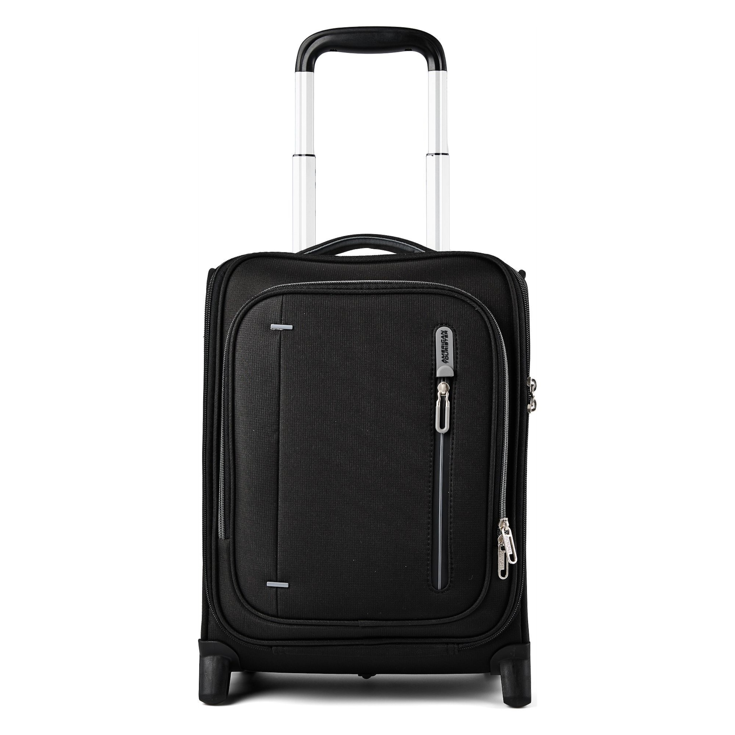 American Tourister Trolley in Schwarz: Vorderseite