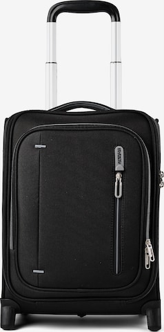 American Tourister Trolley in Schwarz: Vorderseite