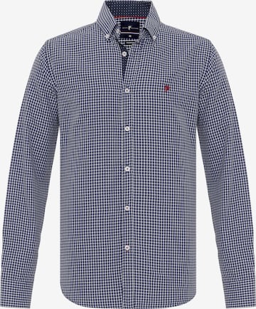 DENIM CULTURE Button Up Shirt 'LUIZ' in Blue: front