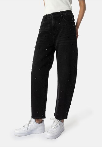 Elias Rumelis Loosefit Jeans 'Yoana' in Zwart: voorkant