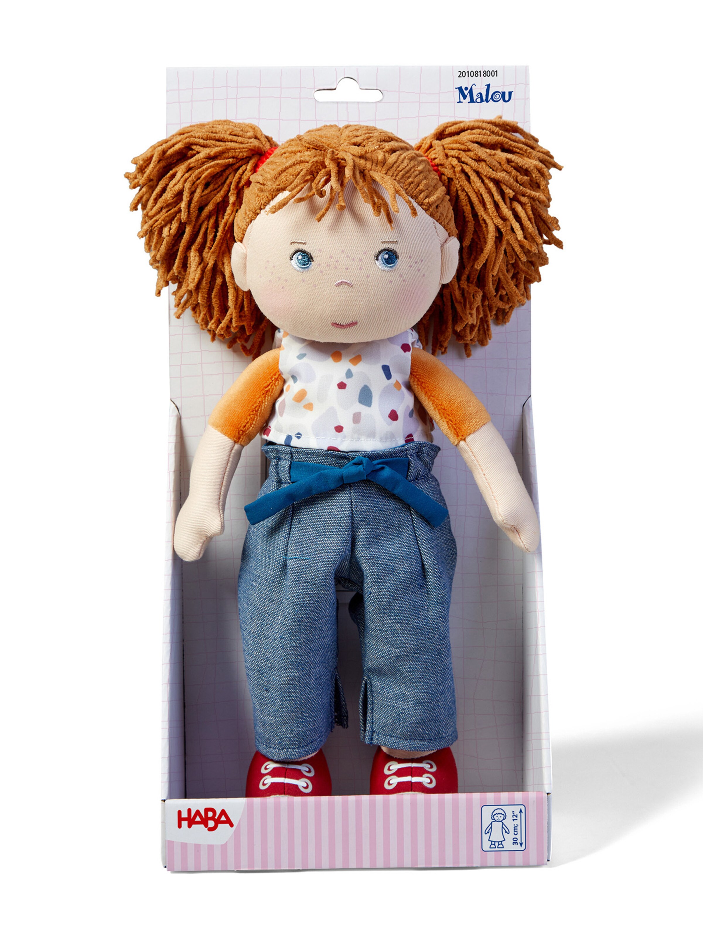 HABA Stuffed animals ' Puppe Malu ' in Mixed colors: front