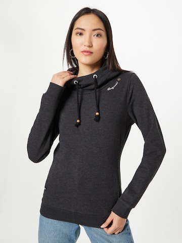RagwearSweater majica 'FLORA' - siva boja: prednji dio