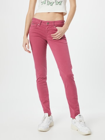 Coupe slim Jean 'SOHO' Pepe Jeans en rose : devant