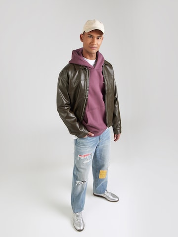 Abercrombie & Fitch Sweatshirt in Purple