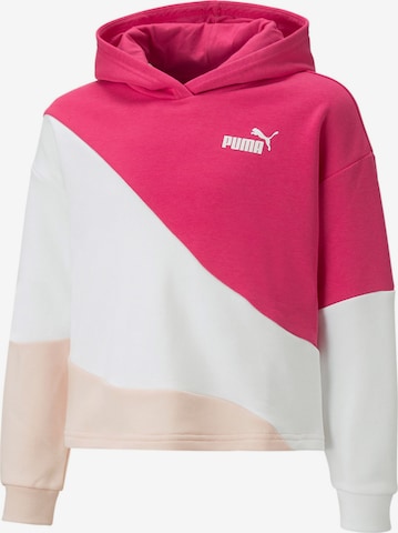 PUMA Sweatshirt 'POWER' in Roze: voorkant