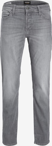 JACK & JONES Slimfit Jeans 'Tim' in Grau: predná strana
