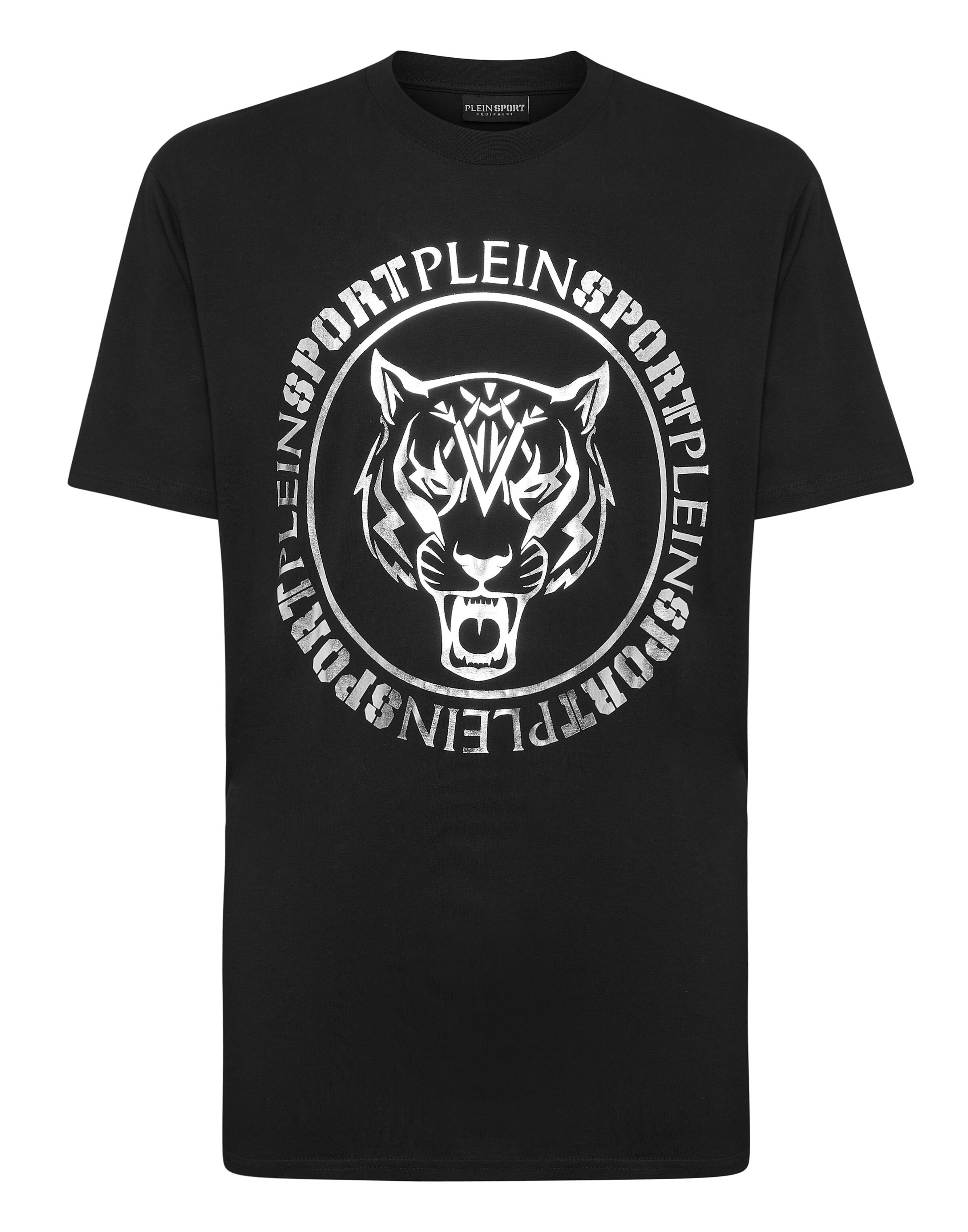 Plein Sport Shirt 'Tiger' in Black: front