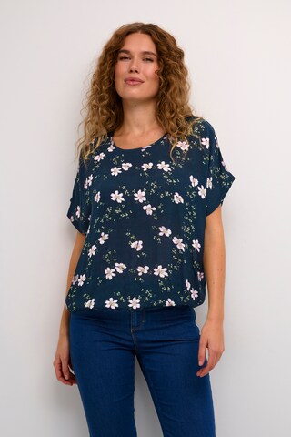 Kaffe - Blusa en azul: frente