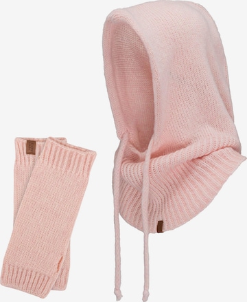 Bonnet '70110 Set' Vivisence en rose : devant