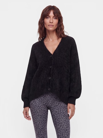 VERSTIQUE Strickjacke in Schwarz: Vorderseite