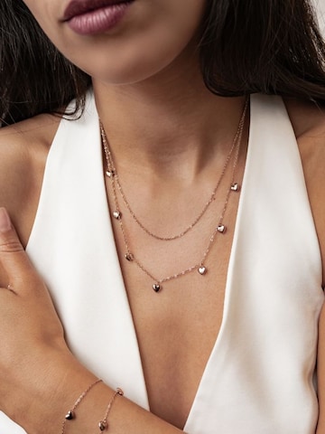 Hey Happiness - Cadena 'Heart Layers' en oro